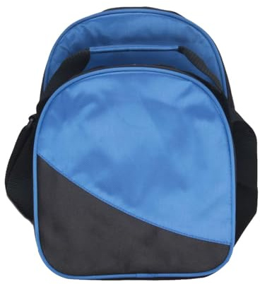 Bowlingtasche mit einer Kugel | Tragetasche für Bälle: 1 Bowling-Tasche für Bälle, mit Platz für ein Paar Schuhe bis Größe 10 für Männer und zusätzliches Zubehör, blau, Consulte la descripción, Siehe