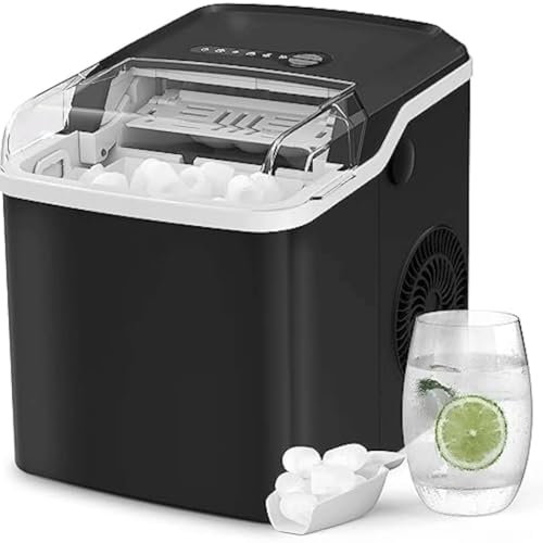 LKYLGYU Máquina de Hielo pequeña portátil de encimera BBCBBZ Ice Makers con autolimpieza, 9 Cubos listos en 7 Minutos