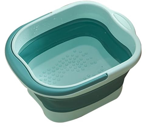 Foot Soak Bowl for Foot Spa - Foldable Bath Tool - Bath Pediicure Bowl - Soak Bucket with Handle Multifunction Bucket for Car Washing, Fishing, Hiking