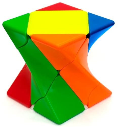 ROXENDA Twist Skewb Cube 3D Magique, Speed Cube pour Enfants et Adultes, Idéal pour Jouer à la Maison, Pendant Les Voyages ou en Plein Air