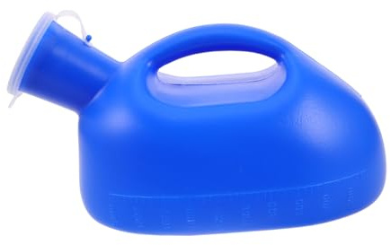 KOCKSHION Orinatoio e Design Antigoccia da 2000 Ml Portatile Maschile in Plastica Tappo a Tenuta per Uso Quotidiano e Viaggio, per Anziani e Disabili