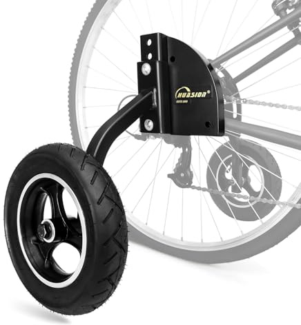 HUASION Stützräder für Erwachsene | Verstellbares Trainingsrad Set | Universell für 24-29 Zoll Felgen (700C) | Für Schnellspanner & E-Bikes | Bis 100 kg (220 lbs) Traglast