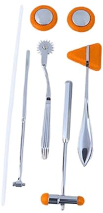 FashionCha Set di percussioni neurologiche Strumento diagnostico medico Martelli per riflessi Accessori, Orangina