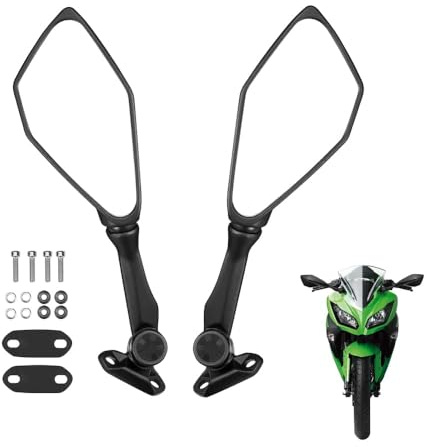 KEMIMOTO Ninja 300 Mirrors Compatible with Ninja 400 250 500 ZX6R EX300 ZX-6R Motorcycle Rear View Mirror