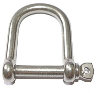 Manille Droite INOX 316 Extra Large 10mm INOX A4