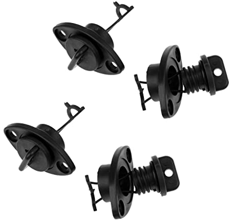 Sharplace 4X Ablassschraube für Boote, Bootsablassstopfen, Gewinde Marine Ablassschraube Bootsablauflöcher, Boot Lenzstopfen, Lenzstöpsel für Kajak Kanu Fischerboote Marineboothaushalt, Bootszubehör