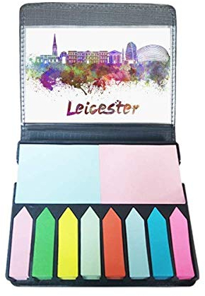 Leicester Britain City Aquarell selbstklebende Notizzettel-Box
