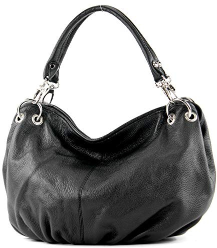 modamoda de IT40 Damen Leder/Nappaleder Schultertasche Medium handmade in Italy