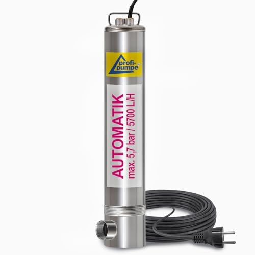 REGENWASSERPUMPE Tauchpumpe TAUCHDRUCKPUMPE ZISTERNENPUMPE Regen-Star-Automatic 750, 20m Kabel, Zisterne PUMPE für REGENWASSERNUTZUNG, REGENTANK, mit Anschluß f. SCHWIMMENDE ENTNAHME