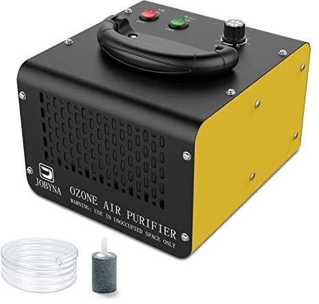 JOBYNA 28,000mg/h Générateur d'ozone, Ozoniseur avec Modes Air et Eau, Purificateur d'air à l'ozone Éliminateur D'odeurs avec Minuteur pour Bureau, Garage, Hôtel, Chambre, les Voitures, la Fumée