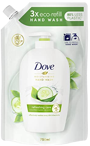 Dove Jabón de manos Cucumber & té verde, 750 ml