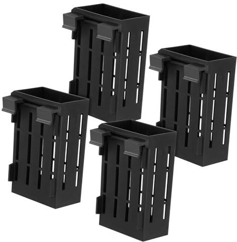 Warmhm 4pcs Aquarium Plant Stand Water Grass Cup Fish Tank Plants Aquarium Accessories Planter Aquarium Plant Pot Fish Tank Decorations Plant Cup Aquaponics Plastic Hanging Substrate