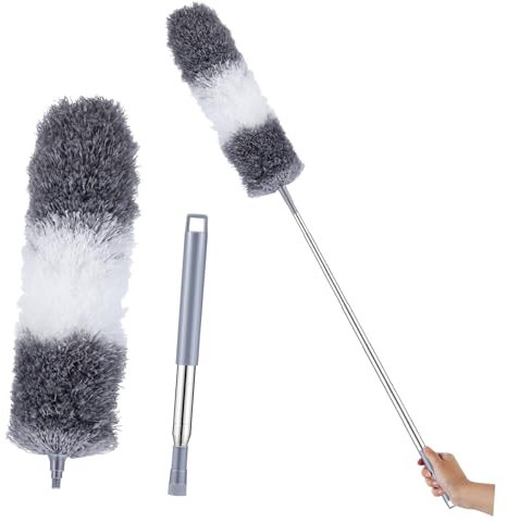 Ciieeo Dusting Duster Flexible Ceiling Fan Duster for High Ceilings Home Gap Under Furniture Cleaning Tool Random Style