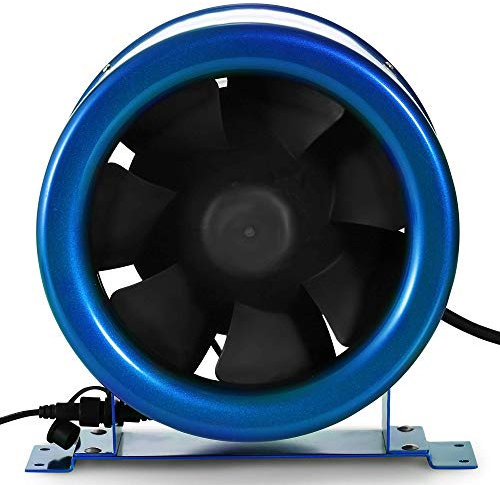 Ventola per condotto in linea da 6 pollici (150 mm), ventola per condotto idroponico con estrattore a flusso misto Hyper Digital con 3000 giri/min con regolatore di velocità Estrattore di scarico Ve
