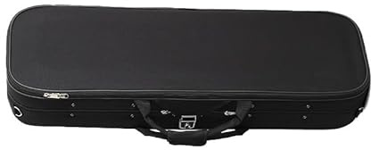 Geigenkasten 4/4-1/4 Geigenkoffer Oxford Box Einschulter Doppelschulter Leichte Anti-Druck-Geigentaschen-Schutzbox(B,3/4)