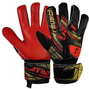 Reusch Attrakt Solid Grip - Guantes de Portero de fútbol para Adultos para Hombres y Mujeres, adecuados para Todas Las Condiciones climáticas y Superficies de Campo de Juego