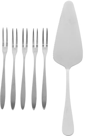 MUCKLILY Tenedores Inoxidable Plateados Perfectos Para Cócteles y Postres Diseño Elegante