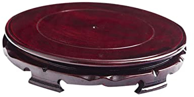 TOYANDONA Pallet a Base di Legno Massiccio Vassoio Girevole pottd Vassoio per Bonsai portavaso Regolabile Vassoio Rotondo Girare Vassoio per fioriera sottovasi per Piante in Vaso bambù Brown