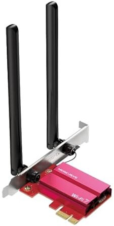 Mercusys TP-Link MA37BE PCIe Adattatore BE6500Mbps Wi-Fi 7 Bluetooth 5.4, WPA3, MU-MIMO, OFDMA, Scheda WiFi PC Fisso, Velocità Tri-Band, Copertura più Ampia, Supporta Windows 11