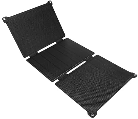 Yechiry Panel Solar de 30 W Portátil Portátil, ETFE Monocristalino Cargador de Silicona con USB C USB A Salidas DC, Generador Solars para Emergencia de Campamento de la Estación de Energía