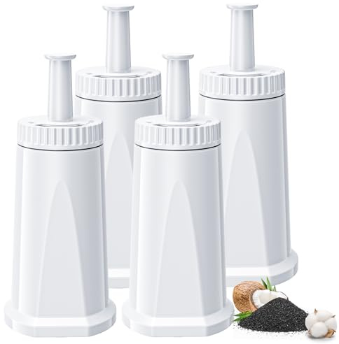 Wasserfilter für Sage Kaffeevollautomat, 4 Stück Ersatz kompatibel mit Sages Barista Express Pro Wasserfilter, Filter für Sage SES810/SES880/SES920/SES980/SES990/SES875/SES008/BES008