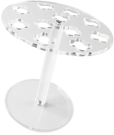 MHADBKH Acrilico Trasparente 11 Fori Forbici Organizzatori Rack per Salon Tool Desktop Storage Parrucchiere Accessori Holder