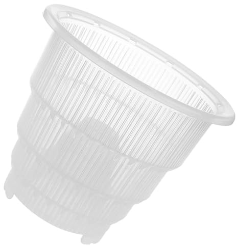BIUDECO Hydroponic Planting Basket and Plastic Net Cup for Orchid with Air Columns, 12cm Diameter Nursery Pot for Hydroponics Garden and Seedling Growth