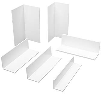 2 Meter | Winkelprofil | gleichschenklig | PVC | weiß | Hexim | HJ 332