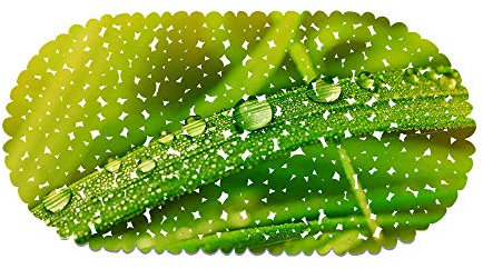 Jaeknxcg Badewanneneinlage rutschfest Badematten für Wanne Duschmatte mit Abflusslöchern Saugnäpfe Maschinenwaschbar 35X70CM Grün