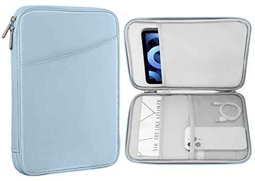 MoKo 9-11 Tablet Tasche Hülle Kompatibel mit 11 iPad Air M3, iPad A16 2025/iPad Pro 11 M4 2024/11 iPad Air M2 2024/iPad 10th 10,9 2024/iPad Air 5/4 10,9, Galaxy Tab S9/S8/A8/A7 2022, trübes Blau