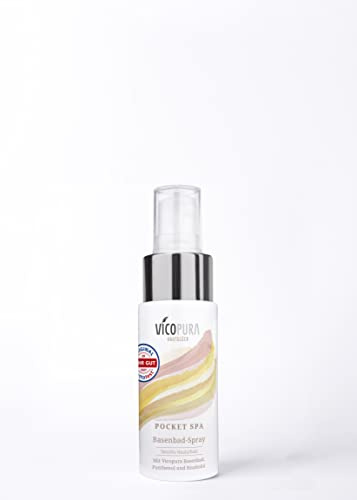 VICOPURA Pocket Spa SENSITIV Hautschutz, Basenbad to go, basisches Hautspray, Basenpolster, intensive Feuchtigkeitspflege, Panthenol und Bisabolol, ohne Duft (50ml)