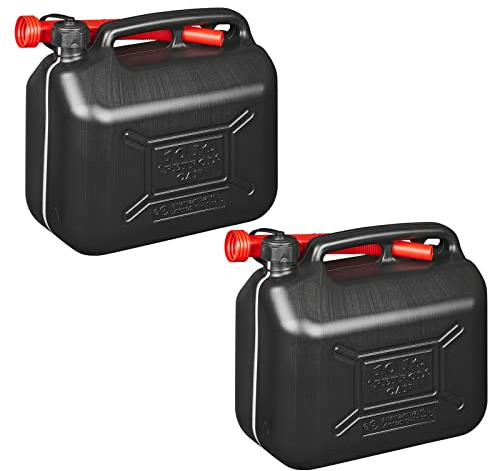 2x Kraftstoffkanister 10L Kunststoff Reserve Diesel Benzinkanister