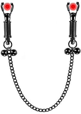 MFMYEE BDSM Erotik1 Paar Nippelklemmen mit Glöckchen,sexy Nippelklemmenn Set,Nippelklemmen,KlitorisSchamlippen Brustklemmen,SM-Bondage Frauen Sexspielzeug