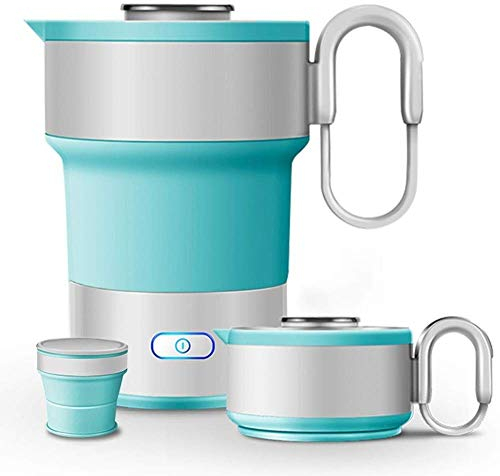 Bouilloire électrique pliable Bouilloire électrique de voyage pliable légère - Silicone de qualité alimentaire - 0,6 L - 600 W rapide Present