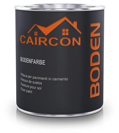CAIRCON Bodenfarbe Betonfarbe Fußbodenfarbe Bodenbeschichtung Steinfarbe Dunkelgrün - 750ml