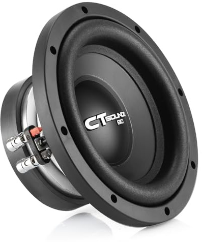 CT Sounds Bio - Subwoofer dual de 4 ohmios de 8 pulgadas y 600 vatios