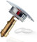 Pop Up Waschbeckenstöpsel 66mm Chrom Massiv Messing, Chonphan Abflussstopfen Spüle Stecker, Federbelasteter Druckstopfen, klick-Klack, Steckstopfen für Badezimmer Waschbecken Waschtisch