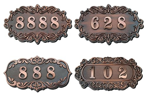 Letreros de puerta retro personalizados, placas de número de habitación personalizadas, números de dirección de casa, nombres de calles, letreros de pared para exteriores