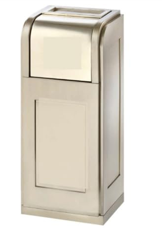 Poubelle Extérieure Cendrier Mülleimer Mülleimer Aus Edelstahl Großer Mülleimer Kommerzieller Vertikaler Aschenbecher Für Den Außenbereich Mülleimer Ordures Déchets Extérieur(Champagne gold)