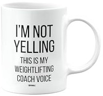 MIPOMALL Weightlifting for Weightlifter, Funny, Joke or Silly, Coach Mug Gift, Birthay Cup, for Men or Women, Leaving or Retirement, Secret Santa, Presents for Christmas, mm-CA_265_135