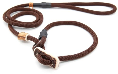 Retriever-Leine/Moxonleine Sporty-Style | robuste Hundeleine aus Tau mit Klemme & Halsbandfunktion | 8mm – besonders griffig & wetterfest | Training, Alltag & Dummyarbeit