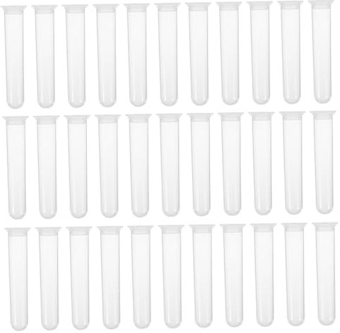 COSMEVIVI 100pièces Tubes à Centrifuger Plastique De De Tubes à Fond Rond Pour Échantillons De Avec Effet Étanchéité Et Portables
