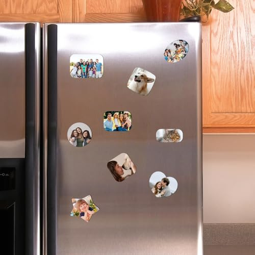 Toyofmine Rechteck M Kühlschrank Magnet Maßgeschneidert | Fügen Sie Ihr Foto/Logo/Textdesign hinzu, personalisierte Kühlschrankmagnete Geeignet für Schließfächer Hause Küche Büro