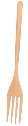 NOLITOY Fourchette Bois Pour Cuisine Et Salade Manche Long Ergonomique Ustensile Et Facile à Nettoyer Accessoire Pratique Pour Table Et Cuisson