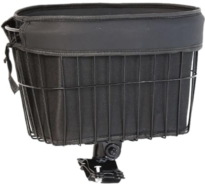 Canasta de perros de bicicleta portátil - Canasta de perros de bicicleta pequeñas, ciclos de portabebés delanteros | Cesta de bicicleta cesta de ciclismo desmantelamiento rápido cesta de mascotas anti