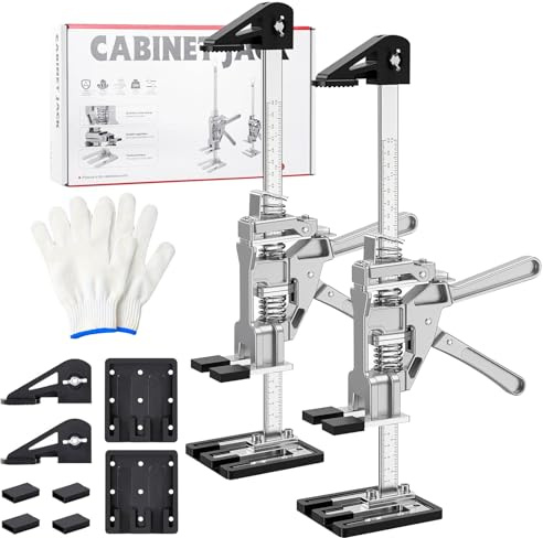 2 Pack Labor Saving Arm Jack - Multi-Function Hand Lifting Jack Tool, with Fine-Tuning Functionlifting Tool, for Installing Cabinets, Doors, Windows, and Furniture, Loading Capacity 200kg