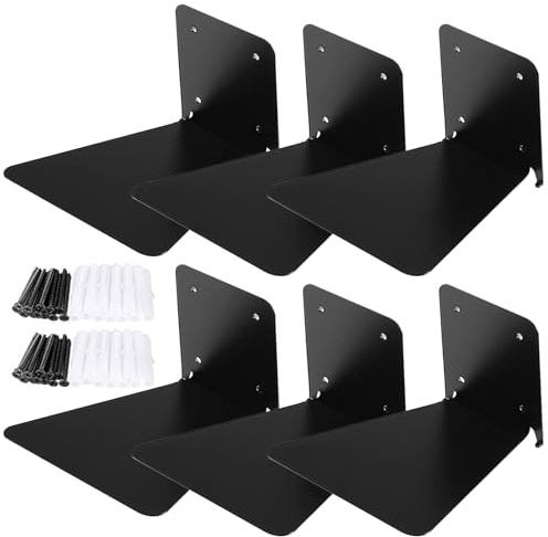 THINCAN 3propes Libreria galleggiante per scaffali a parete Invisibile galleggiante Biblioteca di ingresso