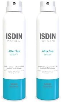 Isdin After Sun Spray, Efecto calmante y refrescante, hidratación y reparación intensa - 200 ml (Paquete de 2)