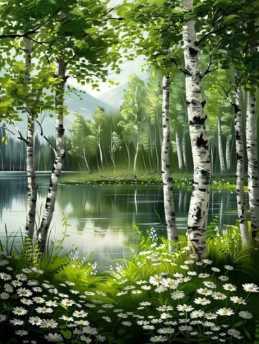 DIY Paint by Numbers Kits Plant, Tree Paint by Numbers for Adults, Arts and Crafts for Adult Beginners Oil Paintings, DIY Painting Kits with Brushes and Acrylic for Home Wall Decor, 16x20in 5-8063