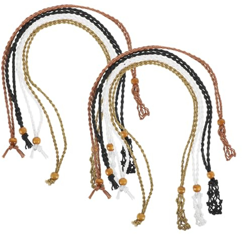 SAFIGLE 8pezzi Collana Supporto in Cristallo da Collane in Rete Intrecciata Unica Gioielli Regolabili per Collo